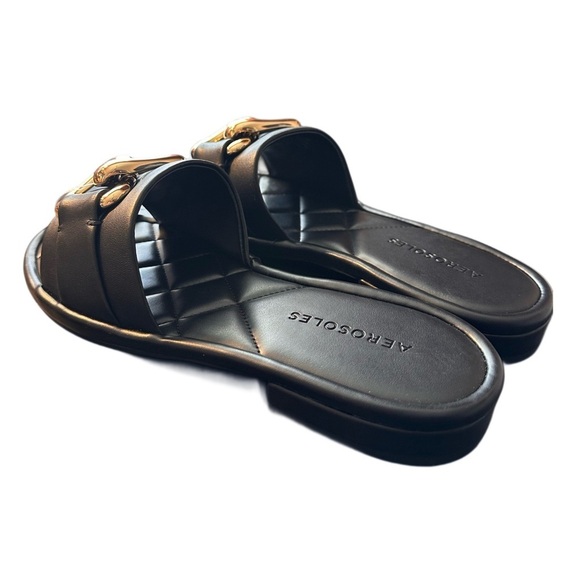 NWT Aerosoles Women's Big Chain Slide Slipper Size 7 Black - Picture 5 of 11